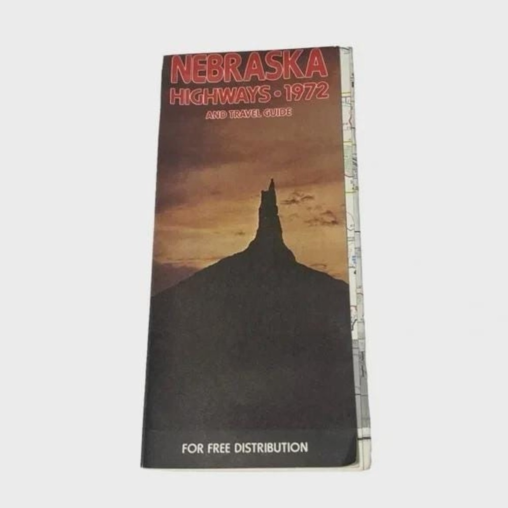 Nebraska Highways 1972 and Travel Guide Vintage